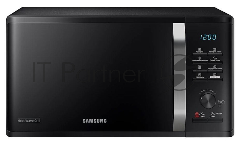 Микроволновая печь Samsung MG23K3575AK черный, 23 л, 800 Вт, переключатели - кнопки, поворотный механизм