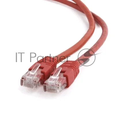 Патч-корд UTP Cablexpert cat.6, 1м, литой, многожильный, красный