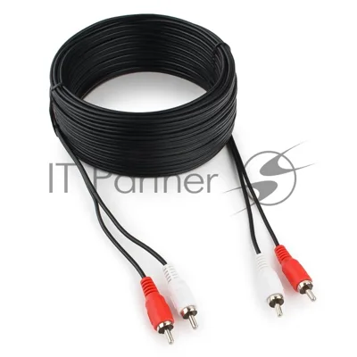 Кабель аудио Cablexpert CCA-2R2R-15M, 2xRCA - 2xRCA, 15м