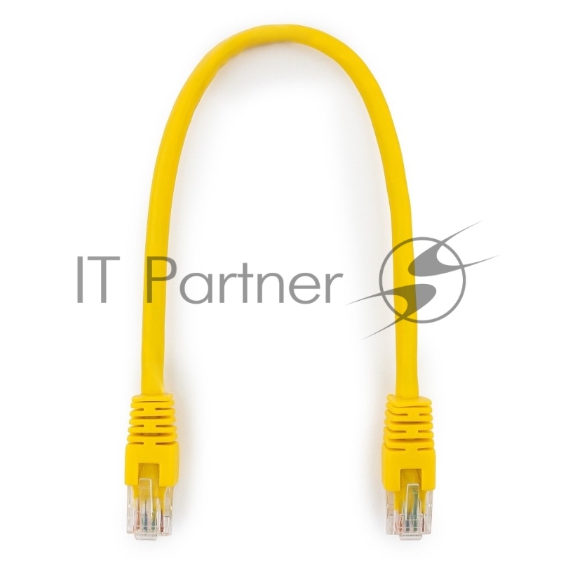 Патч-корд UTP Cablexpert cat.6, 0.25м, литой, многожильный, желтый