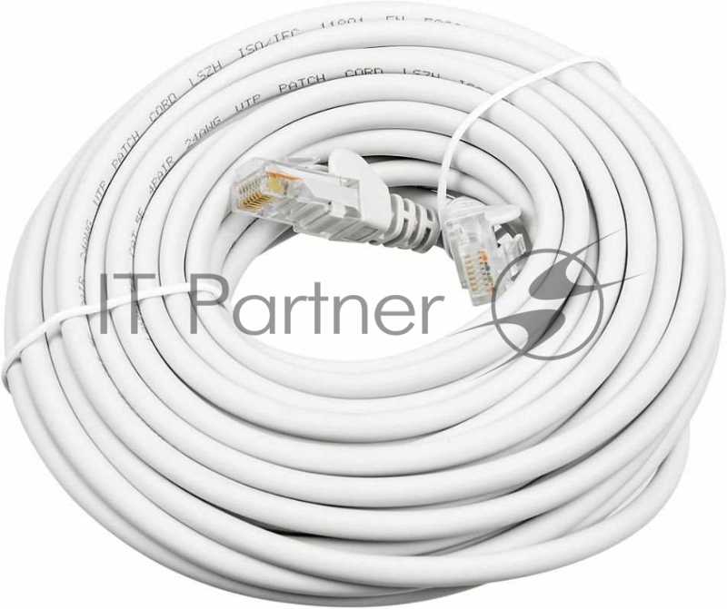 Кабель Патч-корд LANMASTER LAN-PC45/U5E-10-WH вилка RJ-45-вилка RJ-45 cat.5е 10м белый LSZH (уп.:1шт)