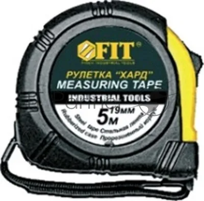 Рулетка FIT 17205корпус прорезиненный, ""Хард"", 5м, (19мм)