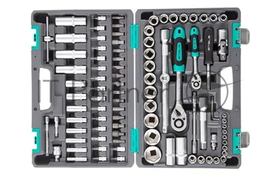 Набор инструментов Stels 14106 1/2'' 1/4'' CrV пластиковый кейс  94 предм.