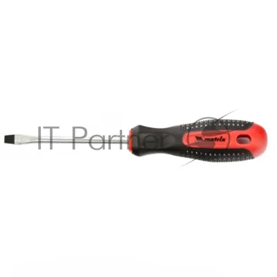 Отвертка Matrix fusion 11423 sl6.0х100 мм crv 3х компонентная рукоятка ''anti slip''