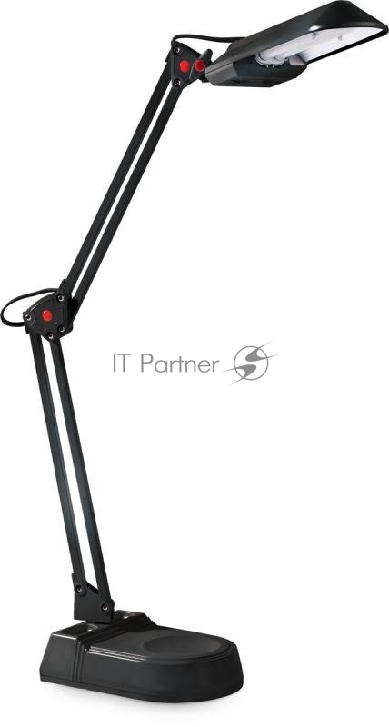 Лампа настольная Camelion KD-017A С0211W черный в к-те база+струбцина