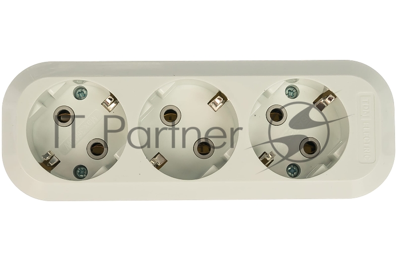 Колодка ТДМ SQ1806-0013  розеточная 3 гнезда 2п+3 16а