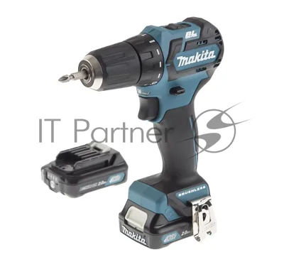 Дрель-шуруповерт Makita DF332DWAE, 12 В, 2 Ач, 35 Нм, бесщеточный