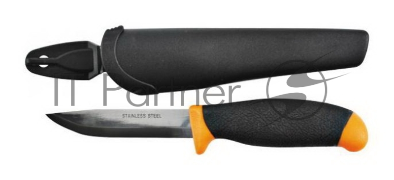 Нож FIT 10615строительный в ножнах нерж.сталь 100мм