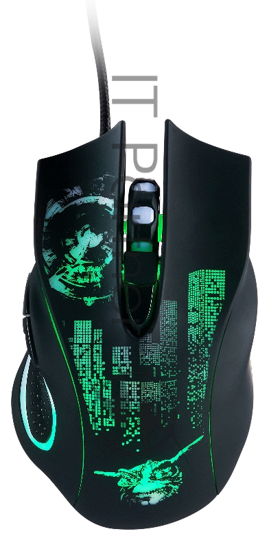 Мышь проводная Qumo Gremlin M37 черный, 3200 dpi, USB, кнопки - 6