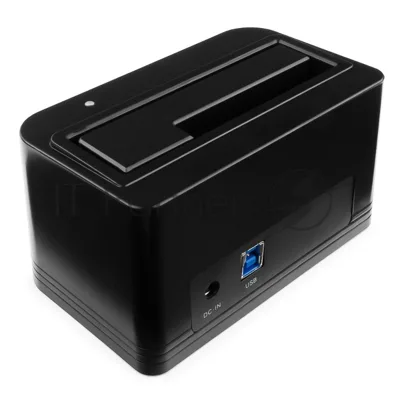 Докстанция 2.5"/3.5" Gembird HD32-U3S-4, черный, USB 3.0, SATA, HDD/SSD