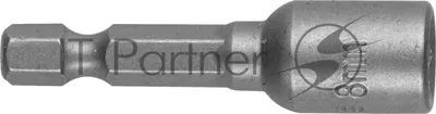 Головка STAYER PROFI Нат-драйвер 26390-08магнитная E 1/4'' длина 48 мм 8мм 1шт