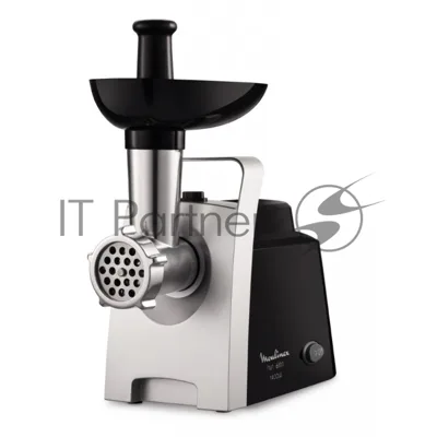 Мясорубка электрическая Moulinex ME108832 черный, 1400 Вт, 1.7 кг/мин, реверс, защита от перегрузки, насадки - 6