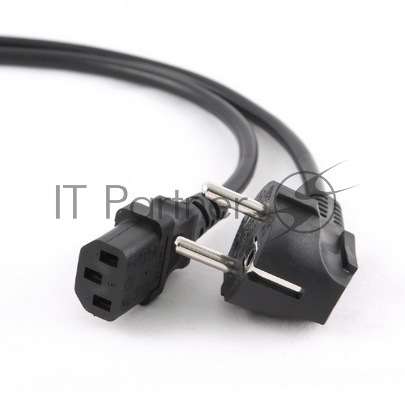 Кабель питания Cablexpert PC-186-10, 3.0м, Schuko- C13, 6А, черный, с заземлением
