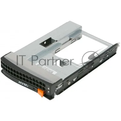 Корзина Supermicro MCP-220-00138-0B Tool-less NVMe Black gen-5 3.5-to-2.5 drive tray, Orange tab