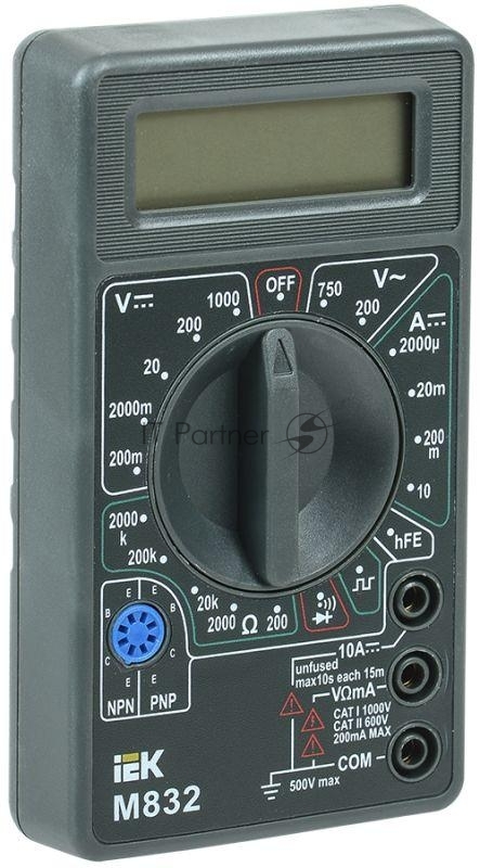 Мультиметр IEK TMD-2S-832 цифровой Universal M832