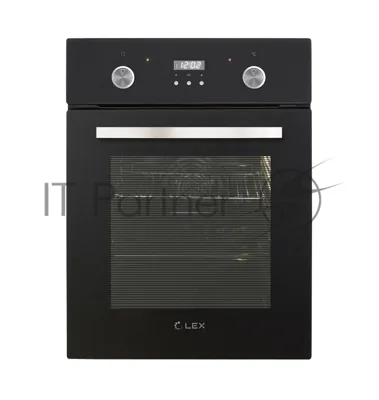 Духовой шкаф LEX EDP 4571 BLобъем 55л, LED таймер, 7 функций, встраиваемый