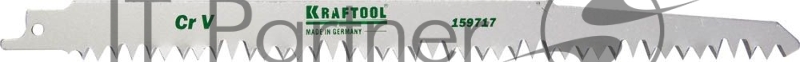 Полотно пильное KRAFTOOL 159717 INDUSTRIE QUALITAT CrV по дереву шаг5-6.5мм 280мм