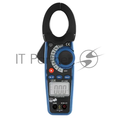 Клещи токоизмерительные CEM DT-3340 профессиональные, с функциями мультиметра