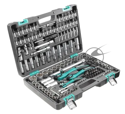 Набор инструментов Stels 141141/4'' 3/8'' 1/2'' cr-v s2 усиленный кейс 151 предм.