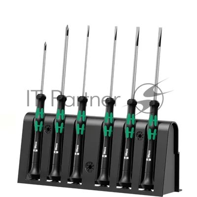 Набор отверток WERA WE-118152  для электронщиков + подставка 6 предметов