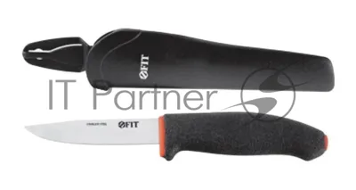 Нож FIT 10611строительный нержав.сталь прорезиненная ручка