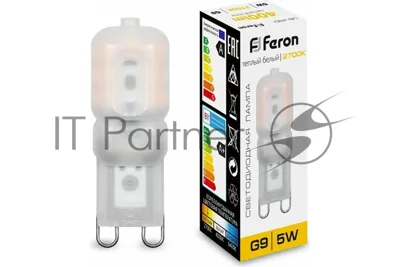 Лампа светодиодная Feron LB-430 5W 230V G9 2700K