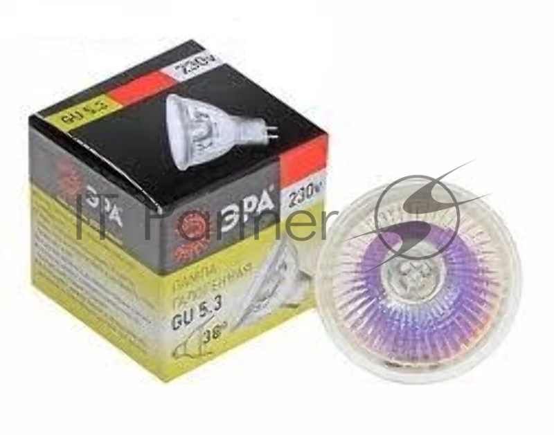 Лампа галогенная ЭРА GU5.3-JCDR (MR16) -50W-230V-Cl(10/200/6000)