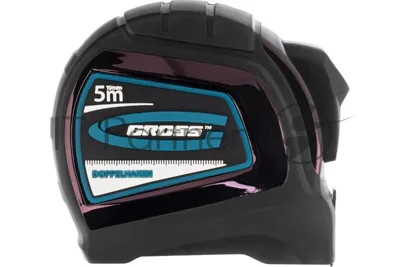 Рулетка Gross 31123 ''doppelhaken'' 5 м x 19 мм двухсторонний зацеп нейлон двуст. шкала автоматич