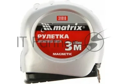 Рулетка Matrix magnetic 3мх16мм магнитный зацеп