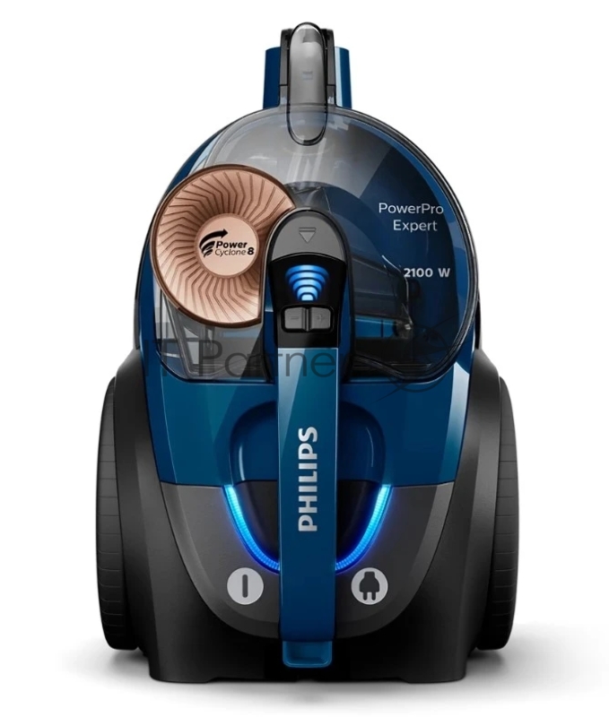 Пылесос Philips FC9733/01 синий/черный, 470/2100 Вт, уборка сухая, пылесборник контейнер 2 л