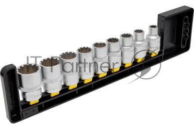 Набор головок BERGER BG2039 торцевых 1/2'' spline 9 предметов