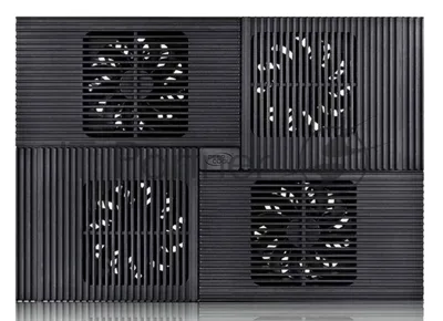Подставка Deepcool MULTI CORE X8 (MULTICOREX8) 17"381x268x29мм 23дБ 2xUSB 4x 100ммFAN 1290г алюминий/пластик черный