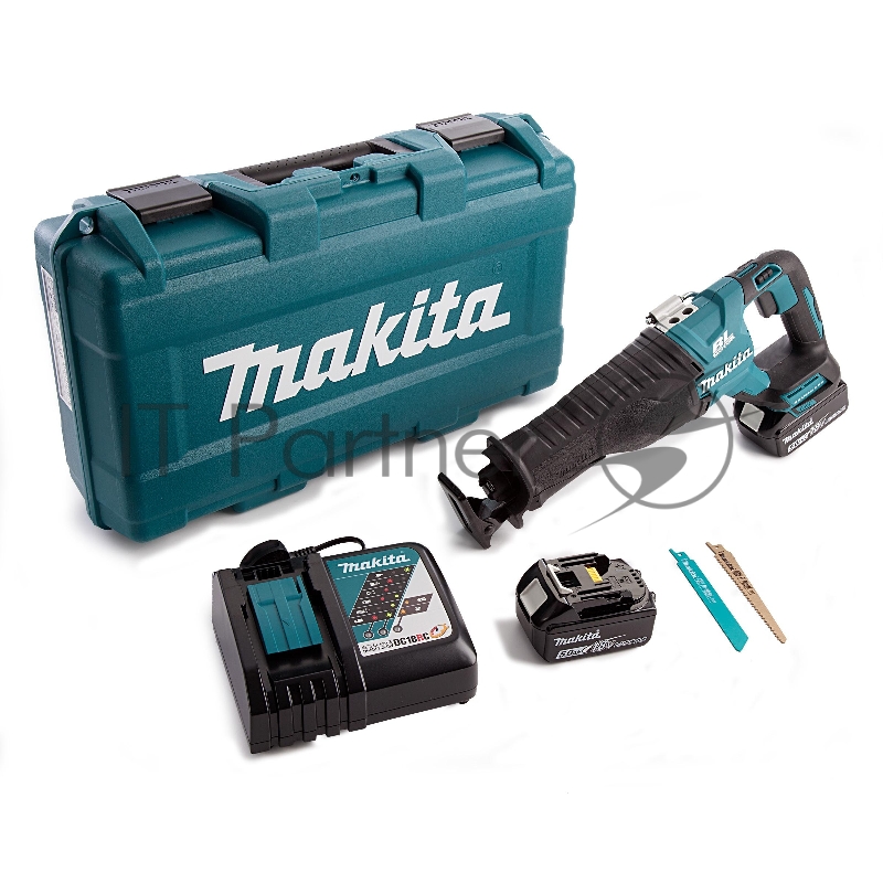 Ножовка Makita DJR187RTE 18В. 2х5АчLi-ion. 0-3000об\м. ход-32мм. рез-255мм