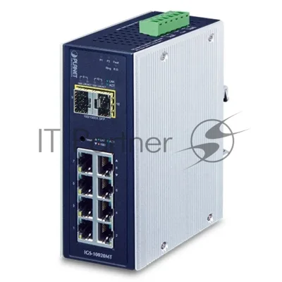 Коммутатор PLANET IGS-10020MT, 8×1 Гбит/с + 2×2.5 Гбит/с SFP, управляемый
