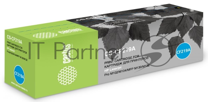 Фотобарабан Cactus CS-CF219A черный (12000 стр.) для HP M104a Pro/M104w Pro/M132a Pro/M132fn Pro