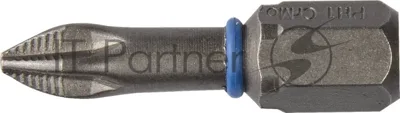 Бита ЗУБР ЭКСПЕРТ 26011-1-25-2 торсион кованая обточ.CrMo C 1/4'' PH1 25мм 2шт
