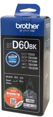 Чернила водорастворимые Brother BTD60BK черный (108 мл, 6500 стр.) для Brother DCP-T310/T510W/T710W