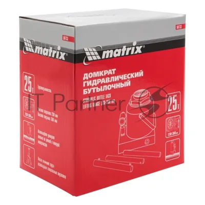 Домкрат Matrix бутылочный 25т h подъема 240–375мм