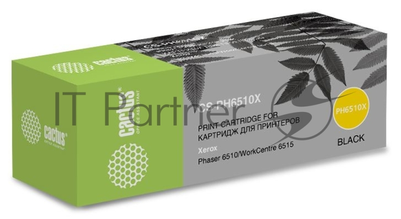 Картридж лазерный Cactus CS-PH6510X (106R03488) черный (5500 стр.) для Xerox Phaser 6510/WC6515