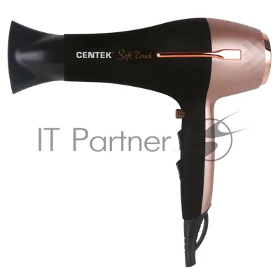Фен Centek CT-2242 черный/розовое золото, 2000 Вт