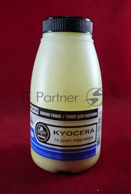 Тонер для Kyocera TK-5240Y, P5026/M5526 Yellow (фл. 50г) 3K B&W Premium фас. Россия