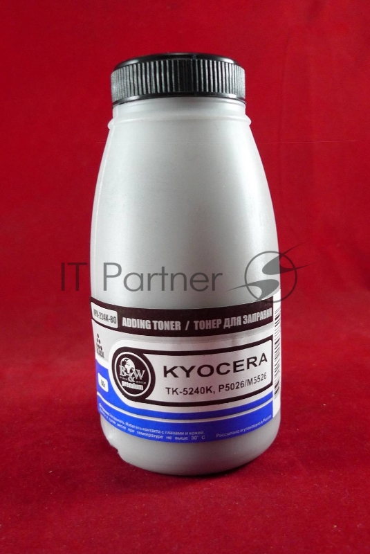 Тонер для Kyocera TK-5240K, P5026/M5526 Black (фл. 80г) 4K B&W Premium фас. Россия