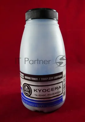 Тонер для Kyocera TK-5240C, P5026/M5526 Cyan (фл. 50г) 3K B&W Premium фас. Россия