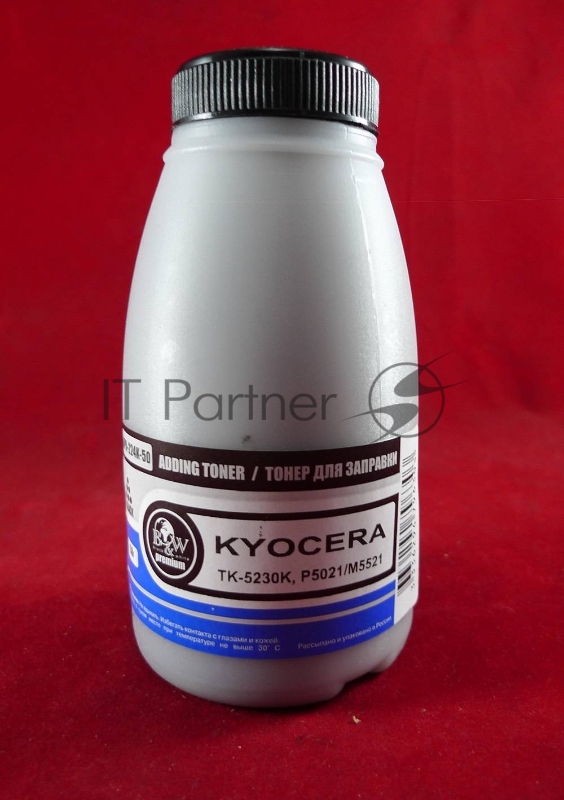 Тонер для Kyocera TK-5230K, P5021/M5521 Black (фл. 50г) 2.6K B&W Premium фас. Россия