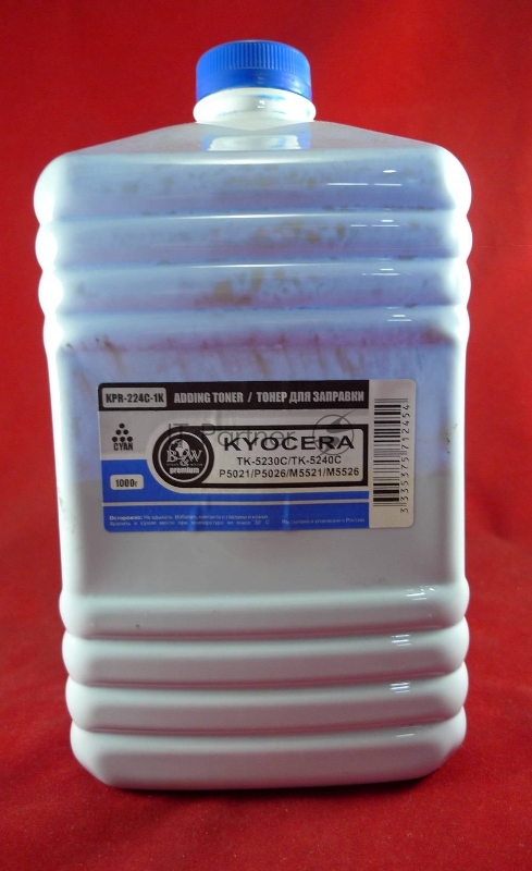 Тонер для Kyocera TK-5220C/TK-5230C/TK-5240C, P5021/P5026/M5521/M5526 Cyan (кан. 1кг) Black&White Premium
