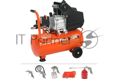 Компрессор Patriot EURO 24-240K + набор пневиоинструмента KIT 5В1.5кВт 220В 240л/мин 24л