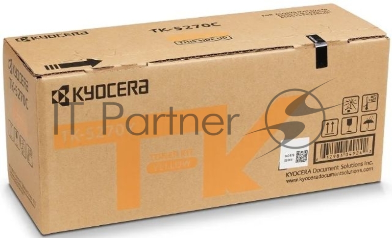 Картридж лазерный Kyocera TK-5270Y (1T02TVANL0) желтый для M6230cidn/M6630cidn/P6230cdn 6000 стр.