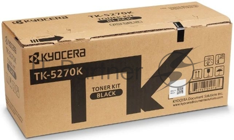 Картридж лазерный Kyocera TK-5270K (1T02TV0NL0) черный для M6230cidn/M6630cidn/P6230cdn 8000 стр