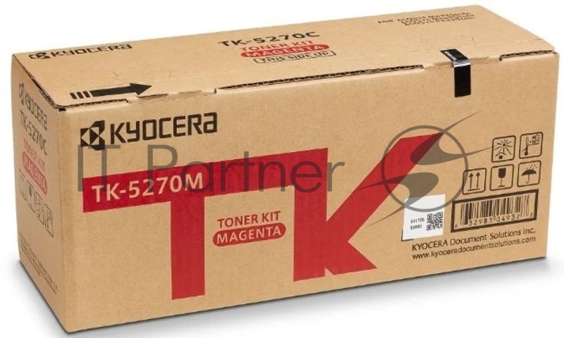 Картридж лазерный Kyocera TK-5270M (1T02TVBNL0) пурпурный для M6230cidn/M6630cidn/P6230cdn 6000 стр