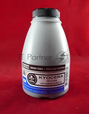 Тонер для Kyocera TK-5140K, P6130/M6030/M6530 Black (фл. 160г) 7K Black&White Premium